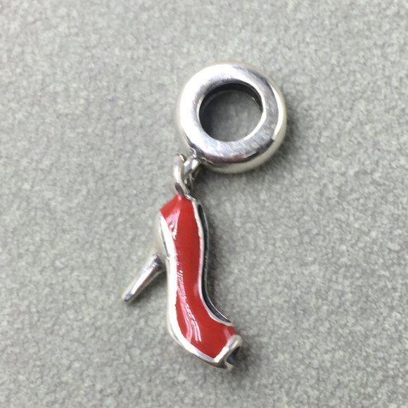 Pandora Red Stiletto Dangle Charm - Picture 2 of 3